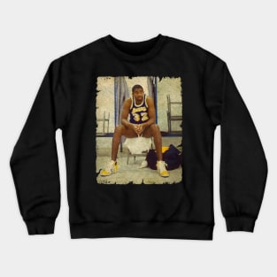 Magic Johnson in Locker Room Lakers Crewneck Sweatshirt